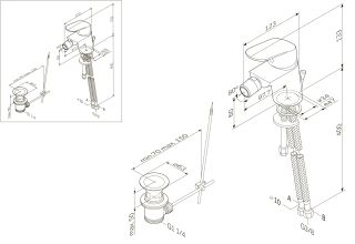 Смеситель Am.pm Like F8083100 для биде с д/к