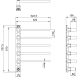 Полотенцесушитель электрический встраиваемый Wonzon & Woghand M?nchen WW-A355-GM 52x70 см с внутренней частью тёмный графит