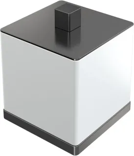 Контейнер для ватных дисков Boheme Qubic 10964-GM графит матовый