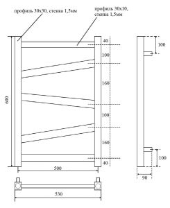 Полотенцесушитель электрический Point Феникс PN15156E П5 50x60см левый/правый хром