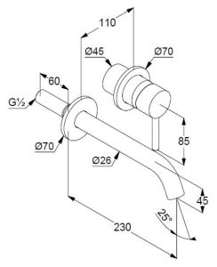 Смеситель для раковины Kludi Bozz 382455376 белый матовый