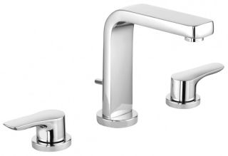 Смеситель для раковины Kludi Pure&Solid на три отверстия хром 343940575