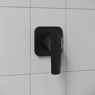 Душевой комплект IDDIS Оптима Хоум (Optima Home) OPHBL01i66 чёрный матовый