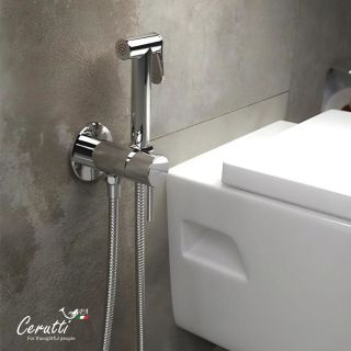 Гигиенический душ со смесителем Ceruttispa БРАЙС SH (BRAIES SH) CT12119 хром
