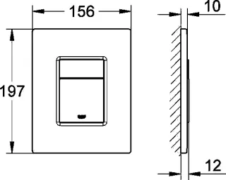 Комплект инсталляции для унитаза Grohe Rapid SL 38772SH0 с кнопкой смыва Skate Cosmopolitan альпин-белый