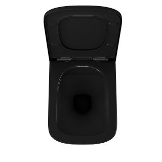 Унитаз подвесной D&K Berlin DT1436025 безободковый чёрный Унитаз подвесной D&K Berlin DT1436025 безободковый чёрный