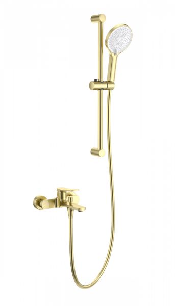 Смеситель для ванны с душевым гарнитуром Wonzon & Woghand WW-C2036-BG брашированное золото