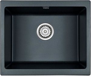 Мойка кухонная Paulmark Gera PM205546-BLM чёрный металлик