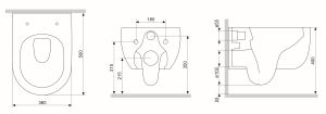 Подвесной унитаз Damixa Scandinavian Pure безободковый белый DX36C1701SC