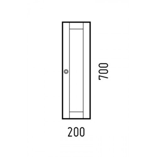 Шкаф Corozo Техас 20см белый SD-00000328