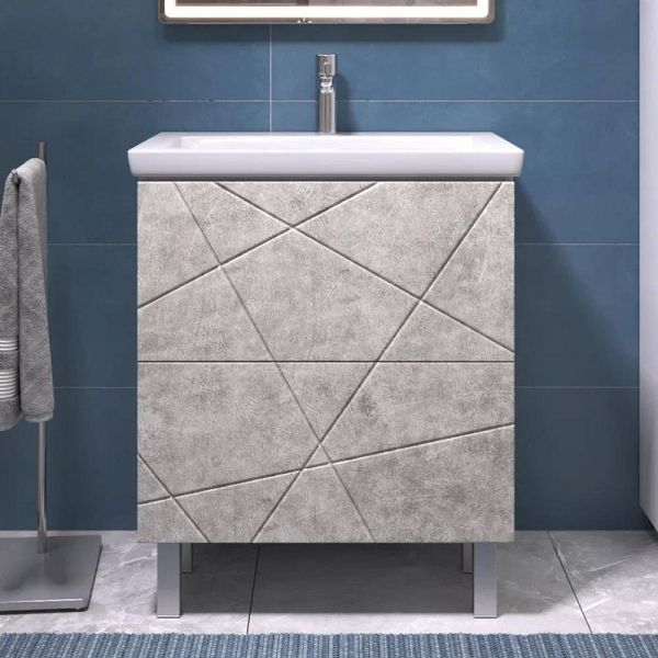 Тумба под раковину напольная Vigo Geometry 016 70 см бетон