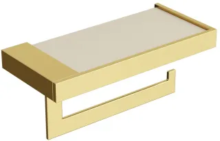 Держатель туалетной бумаги Boheme Qubic 10721-G золото