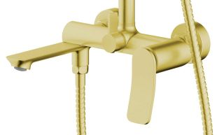 Душевая стойка Azario Escaro AZ-K2374MG золото матовое