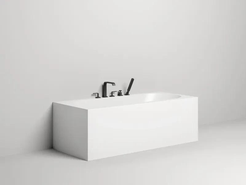 Ванна из искусственного камня Salini Fabia S-Sense 102611GRH 170x75см RAL снаружи