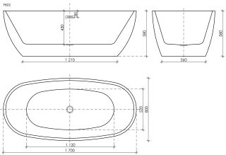 Акриловая ванна Sancos Flo FB02 170x80см белый Акриловая ванна Sancos Flo FB02 170x80см белый
