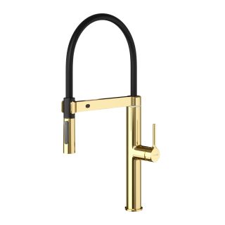 Смеситель для кухни WasserKRAFT A8877 с гибким изливом золото