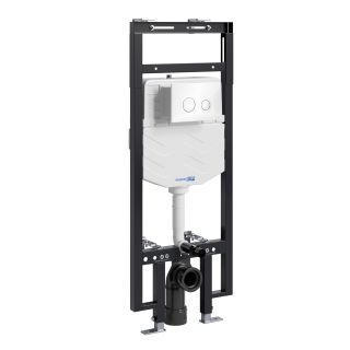 Система инсталляции для унитазов WasserKRAFT Dinkel 58TLT.010.ME.WH01 с кнопкой смыва