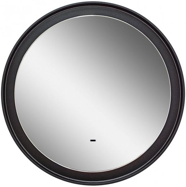Зеркало с подсветкой Art&Max Napoli 80см серый матовый AM-Nap-800-DS-F