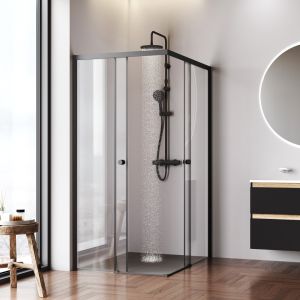 Душевой уголок Am.Pm X-joy W94G-403-120290-BТ1К 120x90 см без поддона чёрный матовый