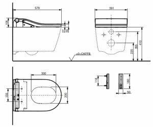 Подвесной унитаз TOTO RP CW542EY безободковый белый