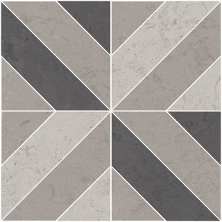 Керамогранит Kerama Marazzi ID124 Декор Про Лаймстоун серый матовый 60x60x1,1