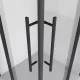 Душевой уголок Niagara Nova NG-6830-34BLACK 100x100 см профиль чёрный матовый стекло прозрачное