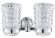Стакан двойной для ванной комнаты Rose RG1122 хром