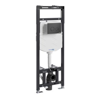 Система инсталляции для унитазов WasserKRAFT Alme 15TLT.010.ME.MB01 с кнопкой смыва