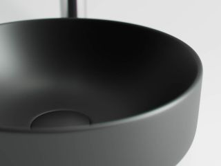 Раковина Ceramicanova Элемент (Element) CN6007 35 см чёрный матовый