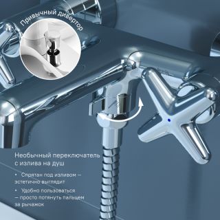 Смеситель для ванны IDDIS Acros хром ACRSB02i02WA Смеситель для ванны IDDIS Acros хром ACRSB02i02WA