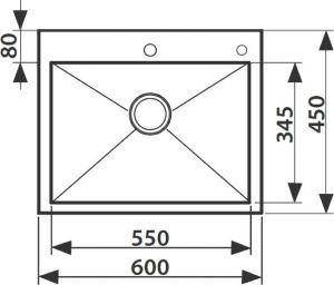 Мойка кухонная KAISER KSM-6045