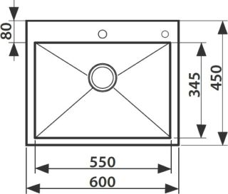 Мойка кухонная KAISER KSM-6045