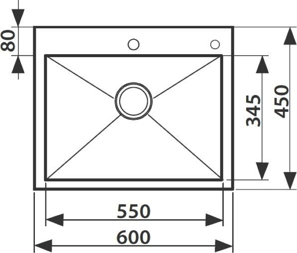 Мойка кухонная KAISER KSM-6045