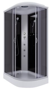 Душевая кабина Niagara NG-3512-14LG с гидромассажем 120x80см серебро/тонированное