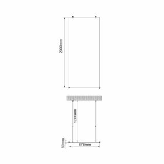 Душевая перегородка WasserKRAFT Vechte 60W39RG-FL 90 см профиль розовое золото стекло рифлёное