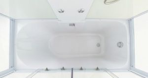 Душевая кабина Niagara 170x75см хром/прозрачное с матовой полосой