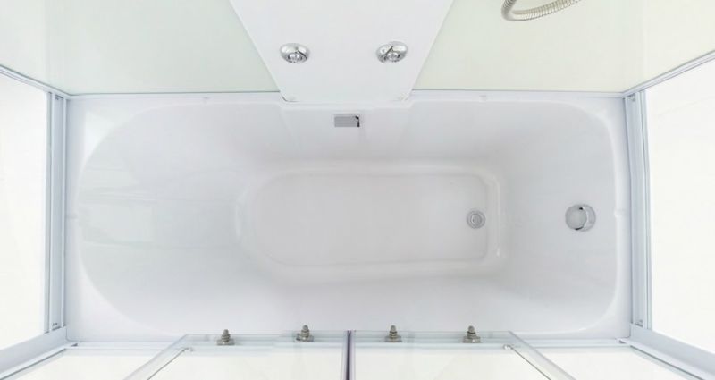 Душевая кабина Niagara 170x75см хром/прозрачное с матовой полосой