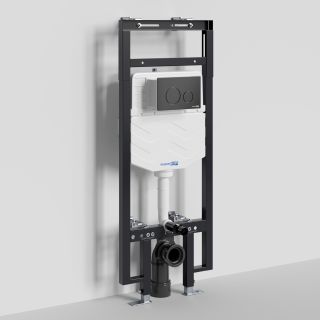 Система инсталляции для унитазов WasserKRAFT Dinkel 58TLT.010.ME.MB02 с кнопкой смыва