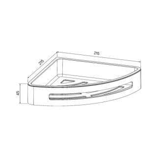 Полка IDDIS Optima Home 21,5x21,5см чёрный SHE11SBi44 Полка IDDIS Optima Home 21,5x21,5см чёрный SHE11SBi44