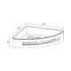 Полка IDDIS Optima Home 21,5x21,5см чёрный SHE11SBi44