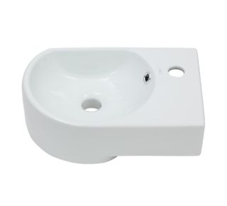 Подвесная раковина Melana 7954L-805 42см левая белый Подвесная раковина Melana 7954L-805 42см левая белый