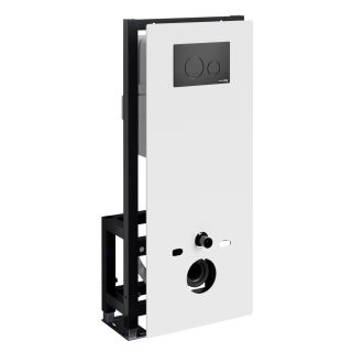 Система инсталляции для унитазов WasserKRAFT Glan 66TLT.010.ME.WH.MB02 с кнопкой смыва