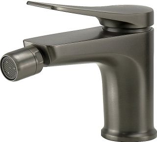 Смеситель для биде Lemark Bronx LM3708GM с донным клапаном графит