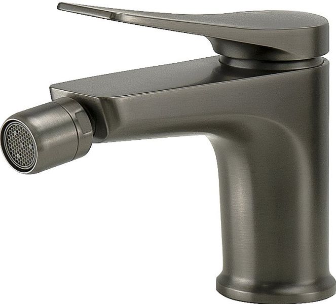 Смеситель для биде Lemark Bronx LM3708GM с донным клапаном графит