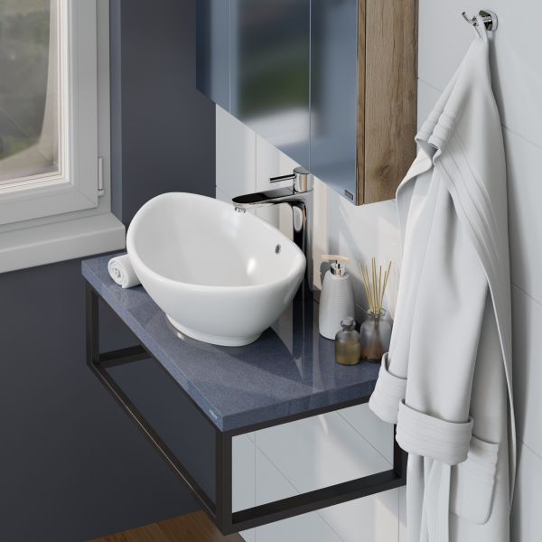 Столешница Санта 900153 80 см мокрый асфальт