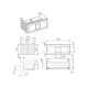 Тумба под раковину La Fenice Cubo FNC-01-CUB-G-100 97.6 см
