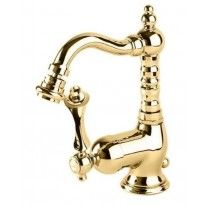Смеситель для биде однорычажный, золото Cezares MARGOT-BSM2-03/24-M