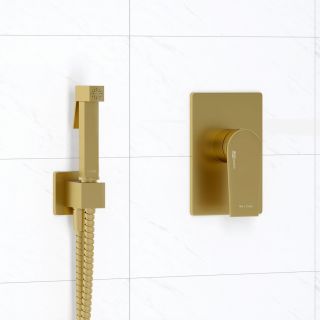 Гигиенический душ со смесителем WasserKRAFT Aisch A5551.184.237.213 со шлангом 120 см тёмное золото матовое