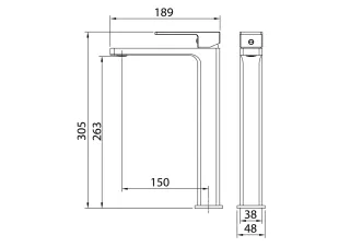 Смеситель для раковины Grossman Style 520.K35.05.320 золото сатиновое
