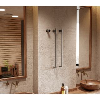 Полотенцесушитель электрический Terminus Рондо 4670078568175 П2 35х76 см оружейная сталь